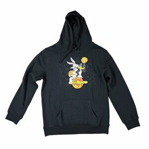 Space Jam Bugs Bunny Daffy Duck Basketball Hoodie Sweatshirt Black